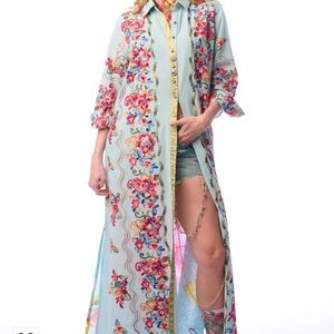 ARATTA Floral Long Sheer Duster